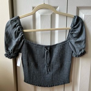 Aritzia Wilfred Smocked Top (with tag)
